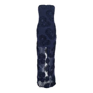 Rotate Women 3D Mesh Maxi Dress